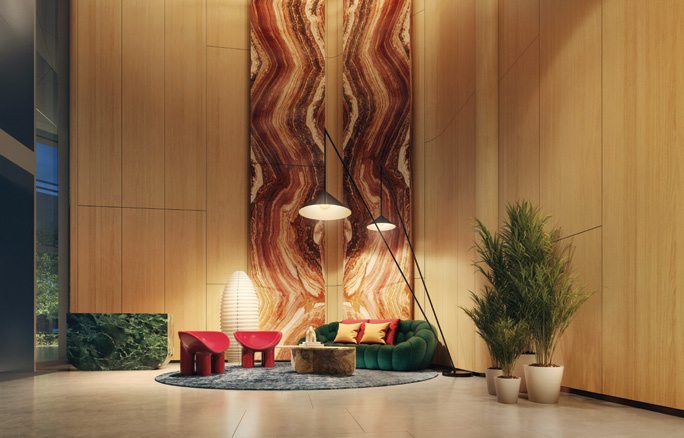 Newport Residences residential lobby