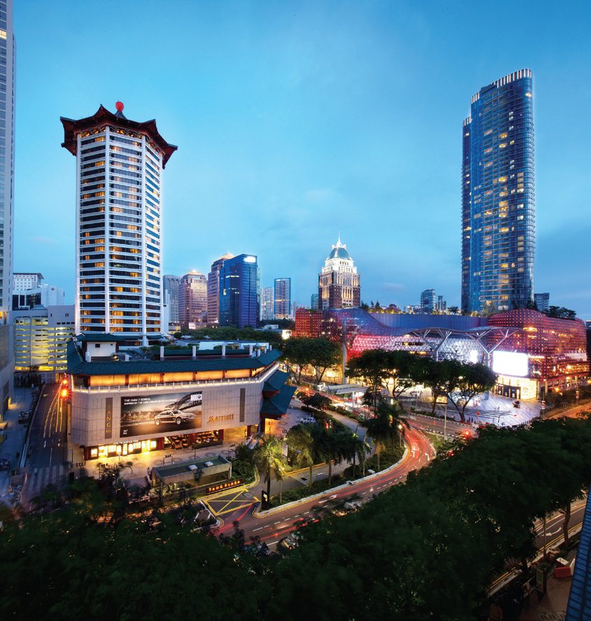 Singapore CBD at night