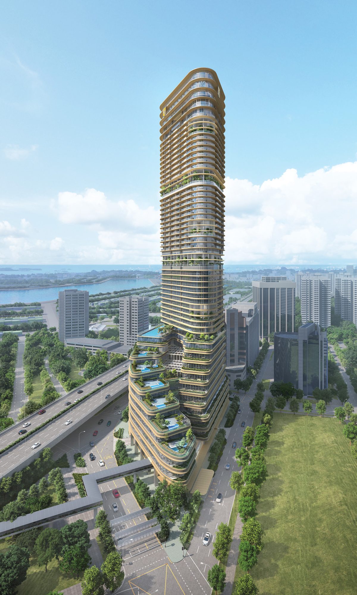 Newport Residences tower — day